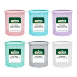 Pencil Holder Assorted Pastel Colors Mesh 4.0" x 3.5"