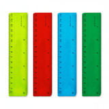 Ruler 6" Plastic/Assorted Colors