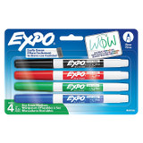 Dry Erase Markers Assorted Colors/Fine Tip EXPO 4ct. (12/48)