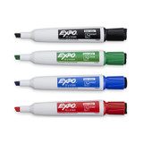 Dry Erase Expo Markers Assorted Colors/Chisel Tip 4ct.  (12/36) (w/Magnet & Eraser)