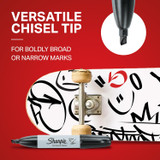 Markers 12ct. Black/Broad-Chisel Tip SHARPIE (6/12)