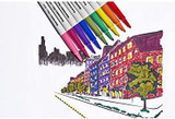 Pen Flair! Felt Tip Bold/Assorted Colors 4ct. (12/24)
