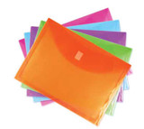 Envelope Letter Horizontal w/Velcro-Assorted Colors