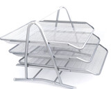 Tray w/3 Tier Metal/Mesh