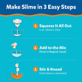 Glue Elmer's Colored, Washable & Translucent 5oz 4Pk
