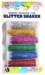 Glitter Shaker-Primary Colors 6ct.