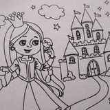 Tote Bag Coloring Kit-Princess