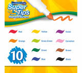 Markers Crayola 10ct. Super Tips-Washables