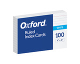 Index Cards 4"x 6" Ruled/White 100Pk