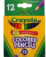 Colored Pencils 4" 12Pk