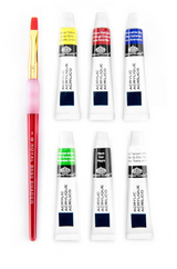 Acrylic Paint Set w/Brush 7ct.
