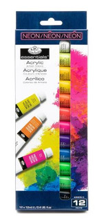 Acrylic Paint Set-Neon Colors 12 Pk