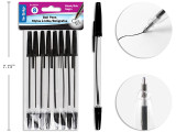 Ball Point Pen-Black 8Pk