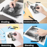 Compressed Charcoal Assorted 3ct.
