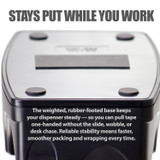 Tape Dispenser-Black 2-in-1 (Deluxe/Heavy Duty)