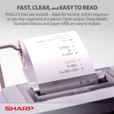Printing Calculator Portable 12-Digit 2-Color AC Only (EL-1801V)