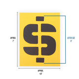 Stencil 6" Letters, Numbers & Symbols 44ct.