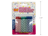 Birthday Candles 2.25" Colored 24Pk