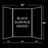 Presentation Board-Black/Tri-Fold 36 x 48"