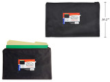 Bag-Courier w/Zipper Black