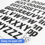 Letter & Number Stickers 1" Black (6 Sheets)