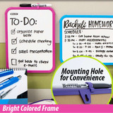 Dry Erase Board 8.5" X 11" w/Markers  (Assorted Colors)