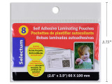 Laminating Sheets  2.6" x 3.9" Self-Adhesives 8Pk