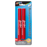 Markers Liqui-Mark Red/Broad Tip 2Pk