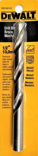 Drill Bit 1/2" Metal/Wood/Plastic