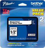 Laminated P-Touch Tape,-Black on White