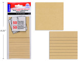 Sticky Notes-Kraft Paper 3 x 3" 50 Sheets