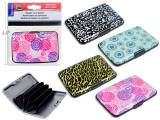 Card Wallet-Plastic Assorted Designs 4.3 x 2.8"