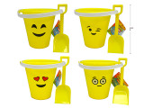 Beach Emoji Pail w/Shovel 7"