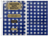 Tablecloth-Gingham Flannel Back Blue