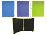 Binder Selectum 1" w/Zipper & Cover  Assorted Colors