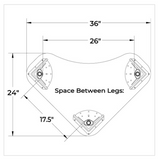 Student Desk DELTA, Single 24x36", Aero Adjustable Legs