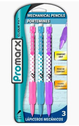 Mechanical Pencil 0.7mm Promark- Fashion 3 Pk