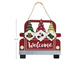 Plaque Welcome-Gnome 11.5 x 11"
