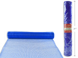 Mesh-Blue Tinsel Stripes 20.5"x 10 Yds