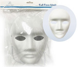 Theatrical Mask-Full Face/White (Small)
