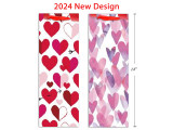 Gift Bags-Matte Heart w/Satin Handle (Bottle) (Pre-Order)