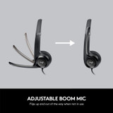 Headset Logitech H390 USB w/Noise Canceling Micro