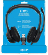 Headset Logitech H390 USB w/Noise Canceling Micro
