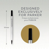 Refill Parker Quink Rollerball Medium-Black (0/12)