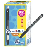 Pen InkJoy Black/Medium Tip (Dozen) (4/12) (Retractable) (Gel)
