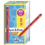 Pen InkJoy Red/Medium Tip (Dozen) (4/12) (Retractable) (Gel)