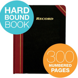 Record Ledger Book 8.25"x10.75 300 Pages