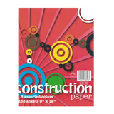 Construction Paper 9"x12" - 8 Assorted Colors  288 Sheets