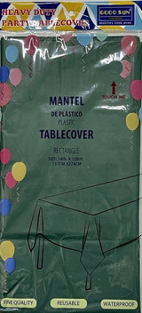 Tablecover 54"x 108" Hunter Green/Plastic