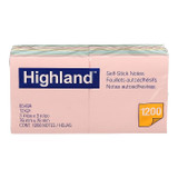 Sticky Notes Highland 3"x 3" Assorted Colors (Dozen) (ASG R6-P4)